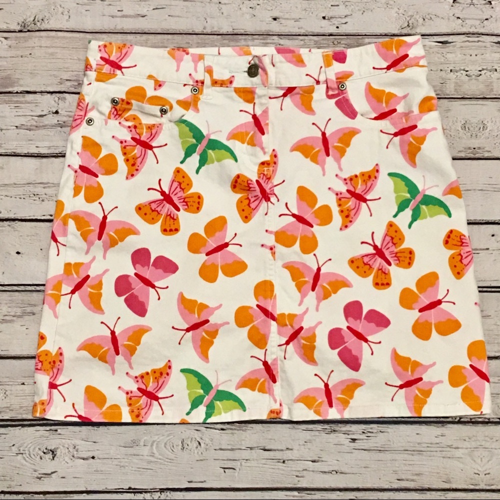 Lilly Pulitzer Skirt Butterflies Size 0